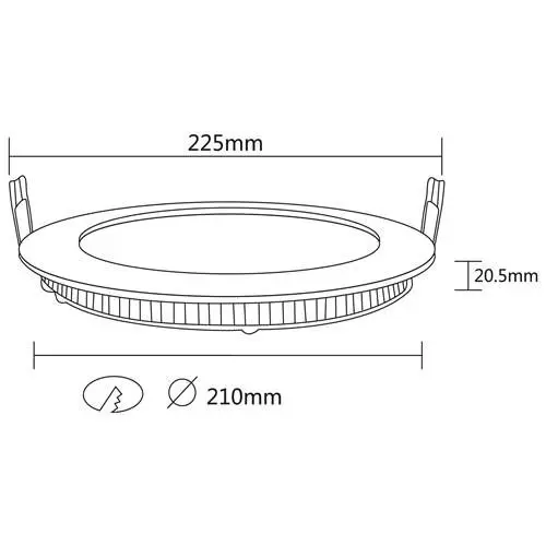 BP01-31830 UGRADNI LED PANEL 18W 6500K - Slika 2