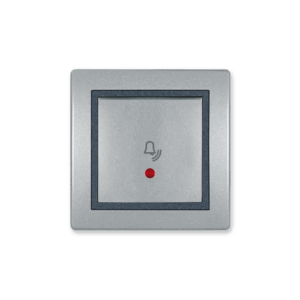 610I.S2S TASTER SKLOPKA ZA ZVONO PRESTIGE SA INDIKAC SILVER 10A
