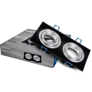 BH03-00121 UGRADNA ROZETNA 2XGU10 CRNA