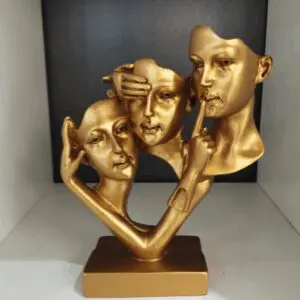 5926 TRI LICA ZLATNA FIGURA