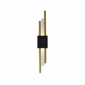 LI2403 LED ZIDNA LAMPA 6W 3U1 BLACK+GOLD