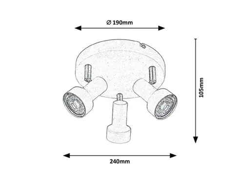 5356 SPOT LAMPA KONRAD - Slika 3