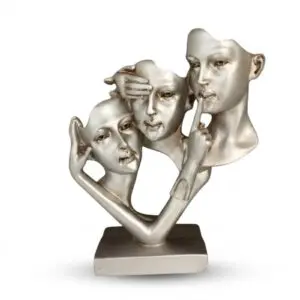 5926 TRI LICA SREBRNA FIGURA