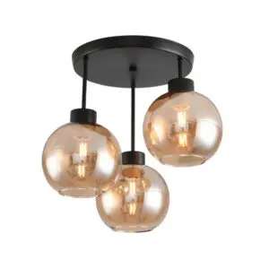 013124 PRETO PLAFONJERA E27X3