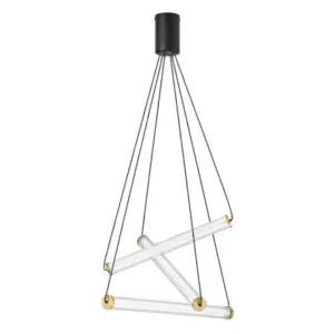 9236447 CLEAR GLASS BRASS GOLD BLACK 33W 3000K