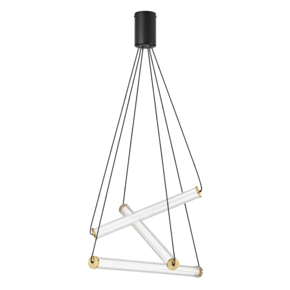 9236447 CLEAR GLASS BRASS GOLD BLACK 33W 3000K