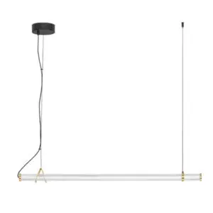 9236449 CLEAR GLASS BRASS GOLD BLACK METAL 22W 3000K