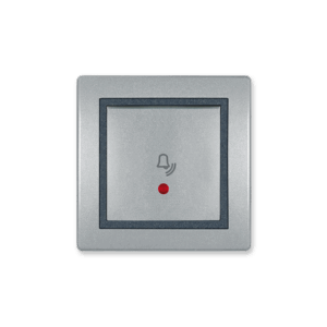610I.S2S TASTER SKLOPKA ZA ZVONO PRESTIGE SA INDIKAC SILVER 10A
