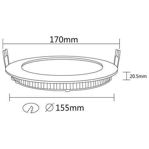 BP01-31210 UGRADNI LED PANEL 12W 4200K - Slika 2