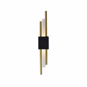 LI2403 LED ZIDNA LAMPA 6W 3U1 BLACK+GOLD