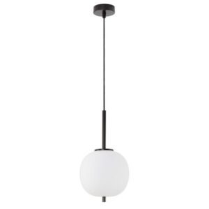 LATO VISILICA BLACK METAL LAMP OPAL GLASS