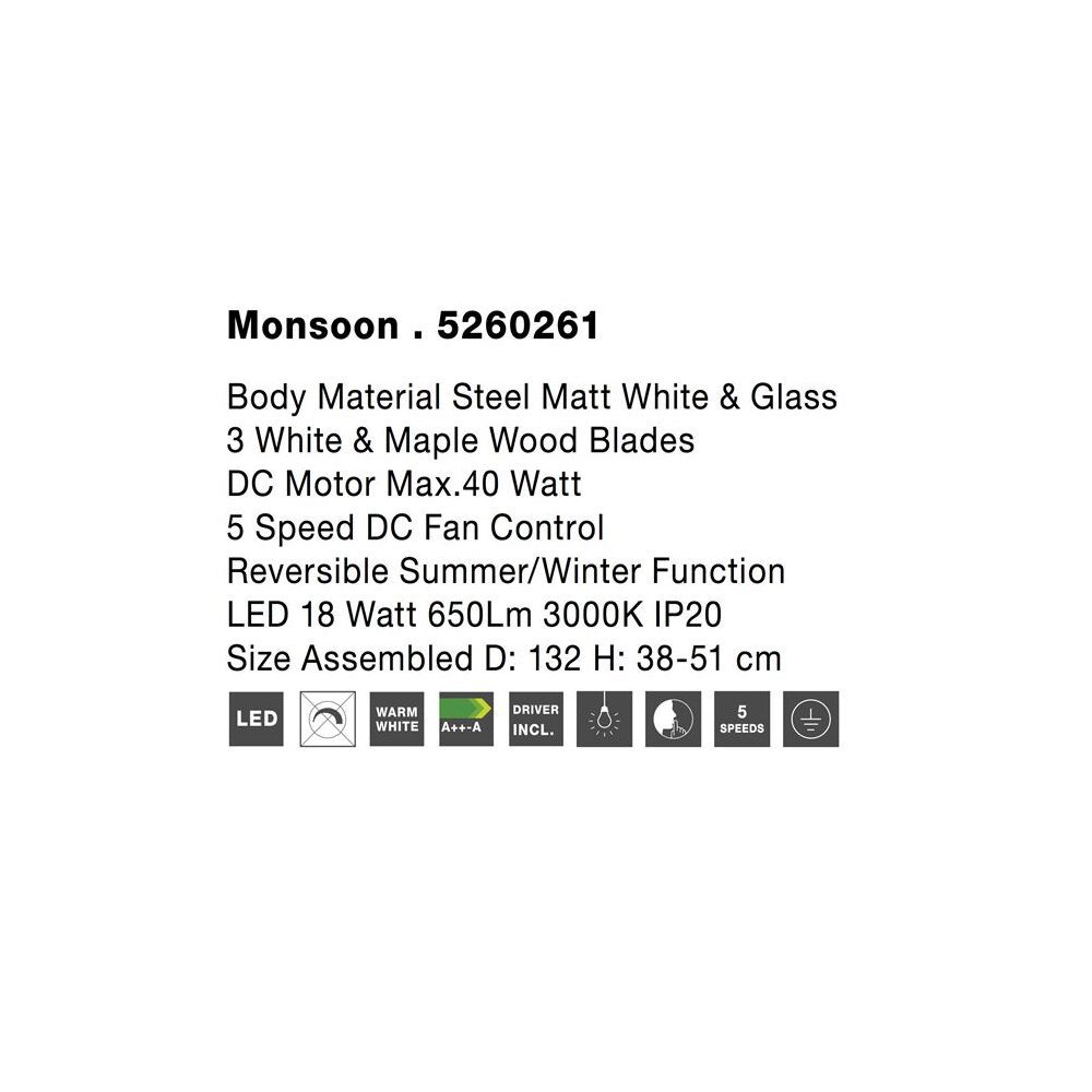 5260261 MONSOON VENTILATOR 40W - Slika 4