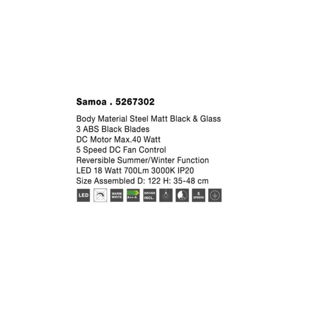 5267302 SAMOA VENTILATOR 40W - Slika 4