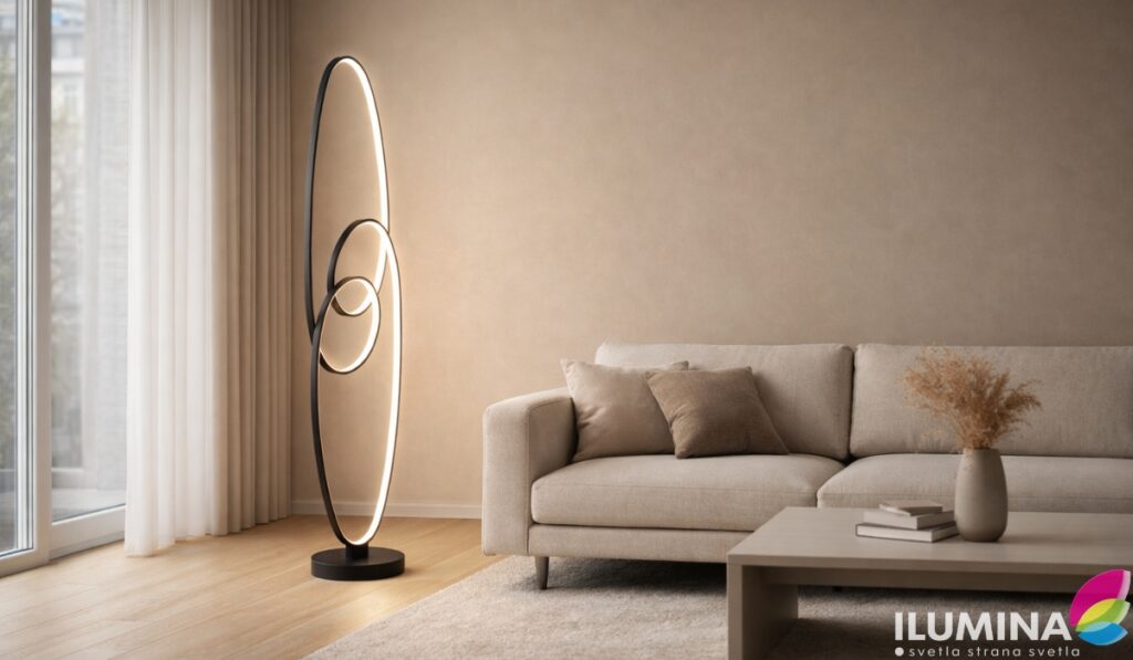 LED podne lampe skulpturalnog dizajna moguu velikoj meri pospešiti ambijentalno osvetljenje u svakoj prostoriji