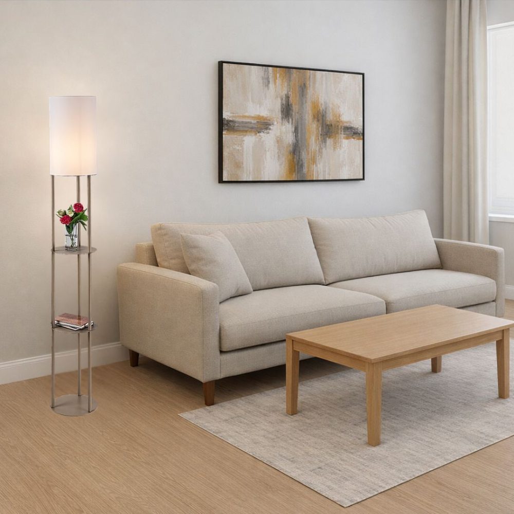 74107 BRONN PODNA LAMPA E27 BEŽ - Slika 4
