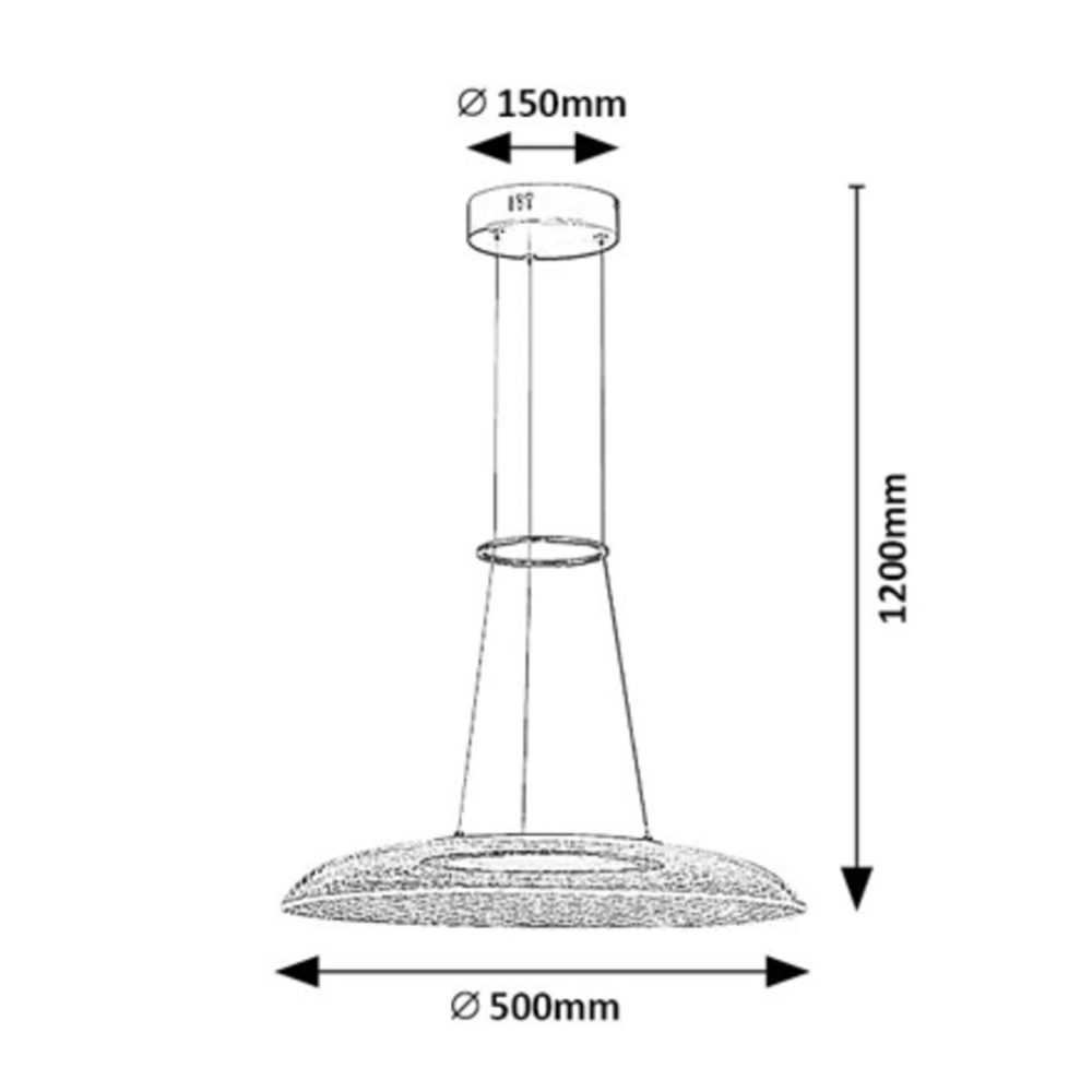 72411 ZOFRAEL VISILICA LED 34W 3000K - Slika 3